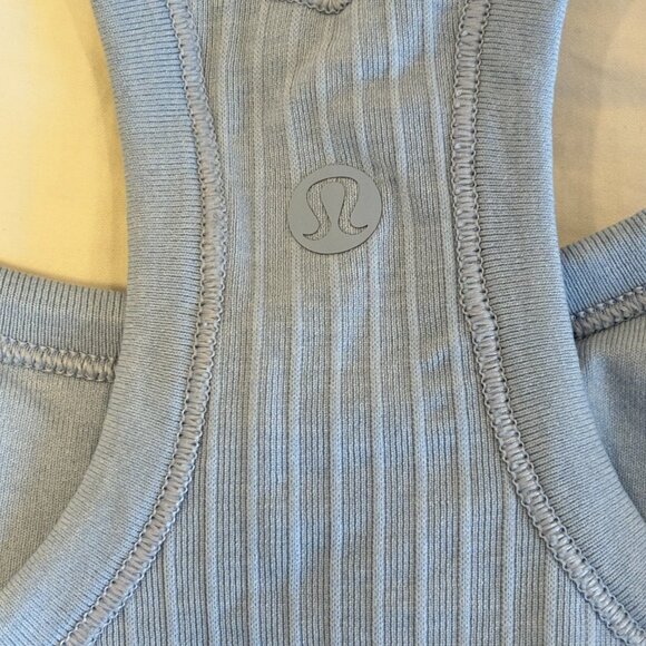Lululemon light blue racerback athletic tank top - Picture 6 of 6